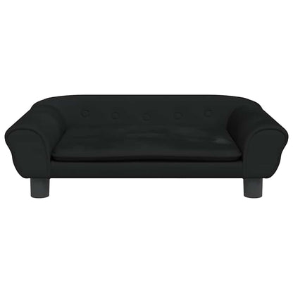Hondenmand Fluweel 70 x 48 x 22 cm Zwart