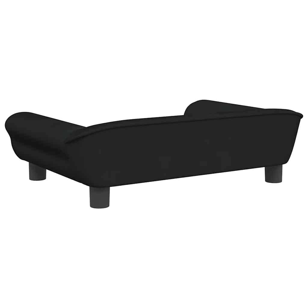 Hondenmand Fluweel 70 x 48 x 22 cm Zwart