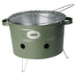Barbecue emmer met 2 handvatten 34,5 cm matolijfgroen