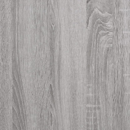 Boekenkast 3-laags 76x32x88 cm bewerkt hout grijs sonoma