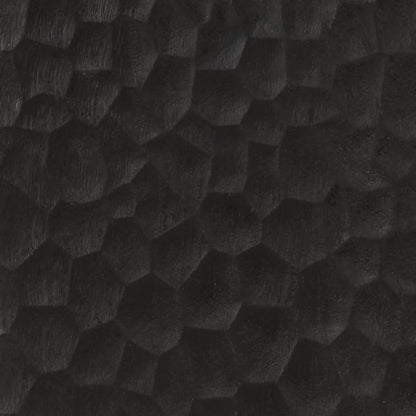 Bijzetkast 80x33x75 cm massief mangohout zwart