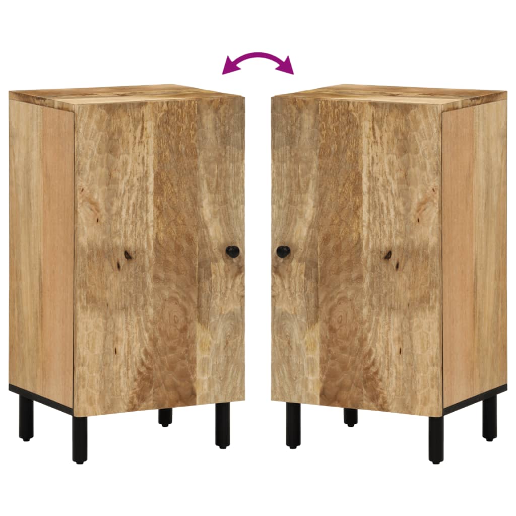 Bijzetkast 40x33x75 cm massief mangohout