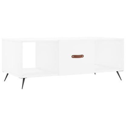 Salontafel 102x50x40 cm bewerkt hout wit