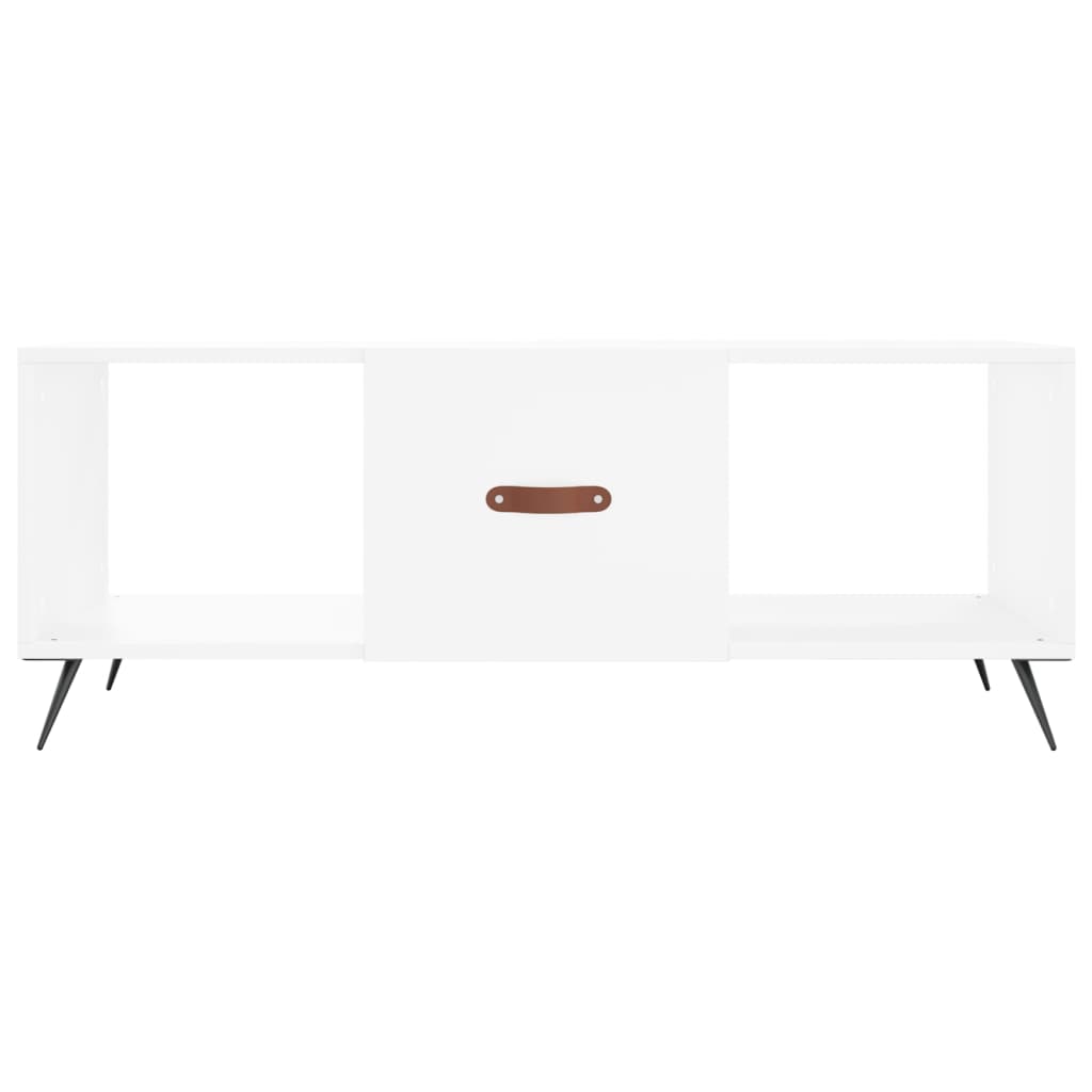 Salontafel 102x50x40 cm bewerkt hout wit