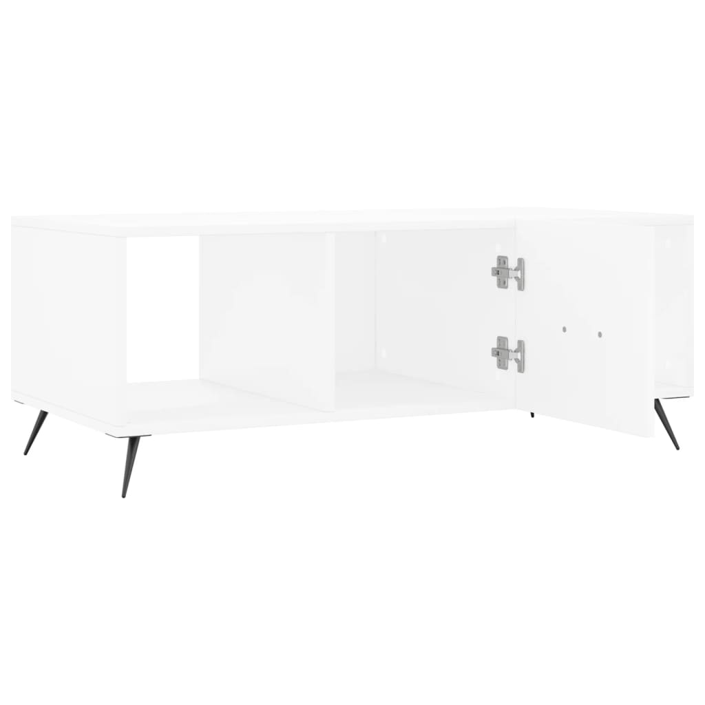 Salontafel 102x50x40 cm bewerkt hout wit