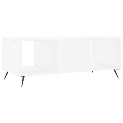Salontafel 102x50x40 cm bewerkt hout wit
