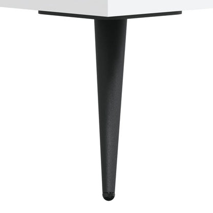 Salontafel 102x50x40 cm bewerkt hout wit