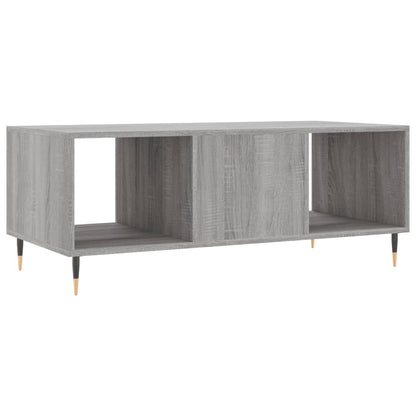 Salontafel 102x50x40 cm bewerkt hout grijs sonoma eikenkleurig
