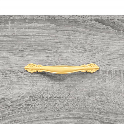 Salontafel 102x50x40 cm bewerkt hout grijs sonoma eikenkleurig