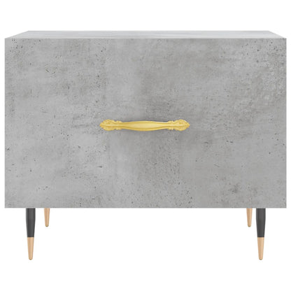 Salontafel 50x50x40 cm bewerkt hout betongrijs