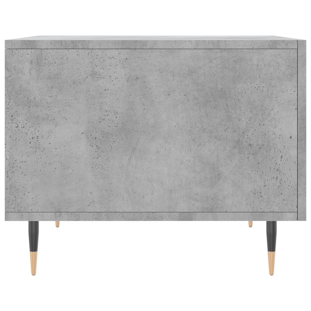 Salontafel 50x50x40 cm bewerkt hout betongrijs