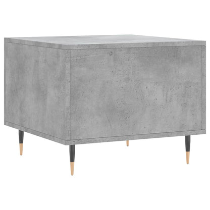 Salontafel 50x50x40 cm bewerkt hout betongrijs