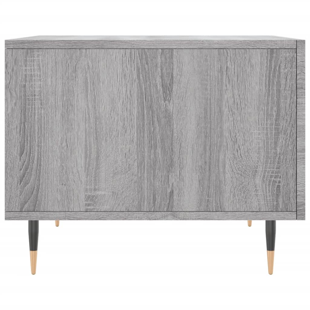 Salontafel 50x50x40 cm bewerkt hout grijs sonoma eiken