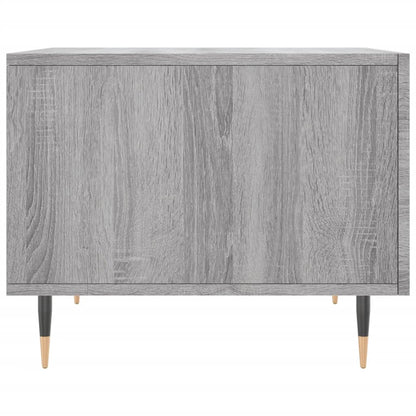 Salontafel 50x50x40 cm bewerkt hout grijs sonoma eiken
