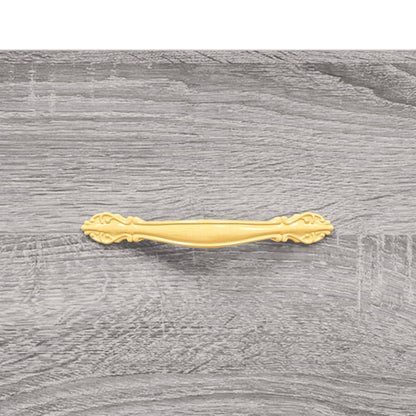 Salontafel 50x50x40 cm bewerkt hout grijs sonoma eiken