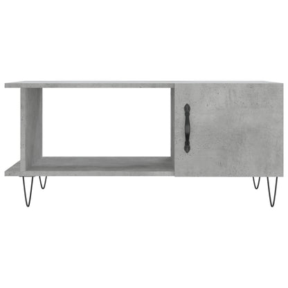 Salontafel 90x50x40 cm bewerkt hout betongrijs