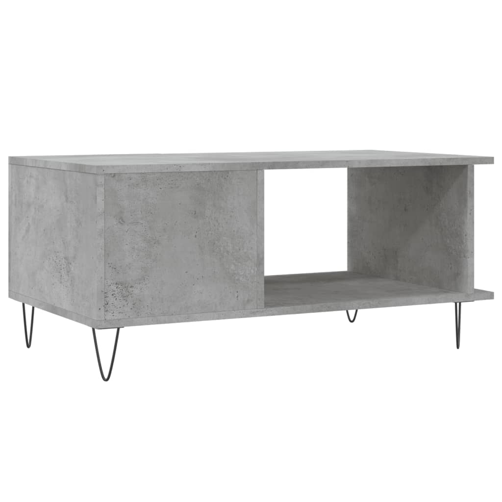 Salontafel 90x50x40 cm bewerkt hout betongrijs