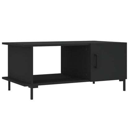 Salontafel 90x50x40 cm bewerkt hout zwart