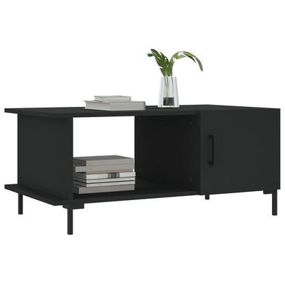 Salontafel 90x50x40 cm bewerkt hout zwart