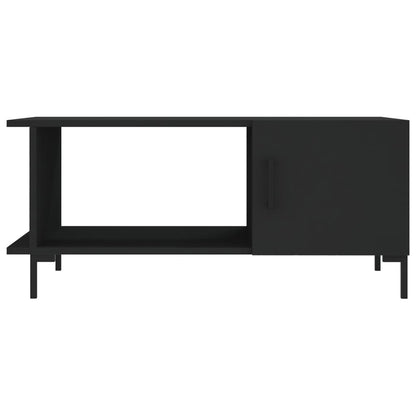 Salontafel 90x50x40 cm bewerkt hout zwart