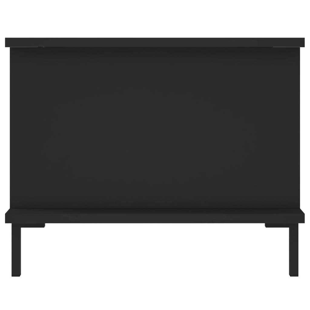 Salontafel 90x50x40 cm bewerkt hout zwart