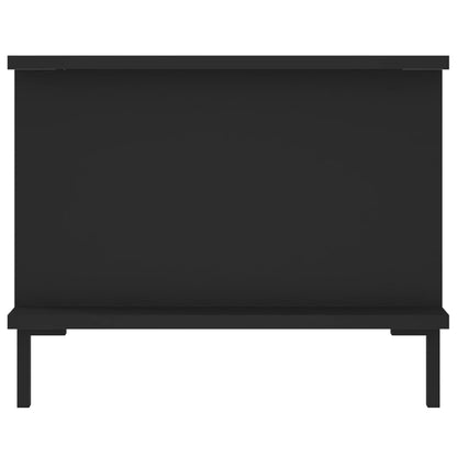 Salontafel 90x50x40 cm bewerkt hout zwart
