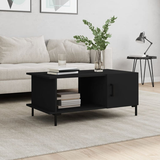 Salontafel 90x50x40 cm bewerkt hout zwart