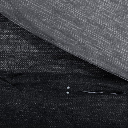 Dekbedovertrekset 155x220 cm katoen donkergrijs