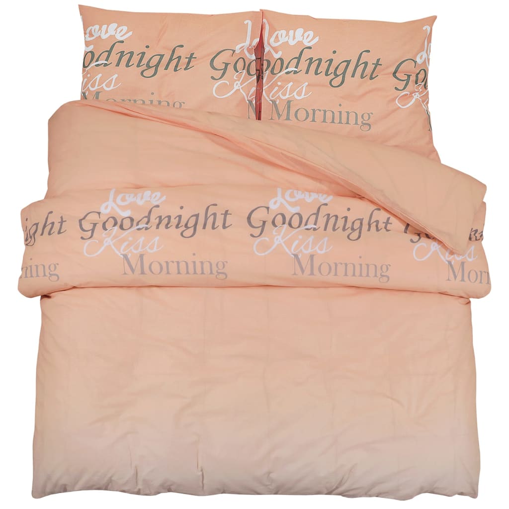 Dekbedovertrekset 155x220 cm katoen roze