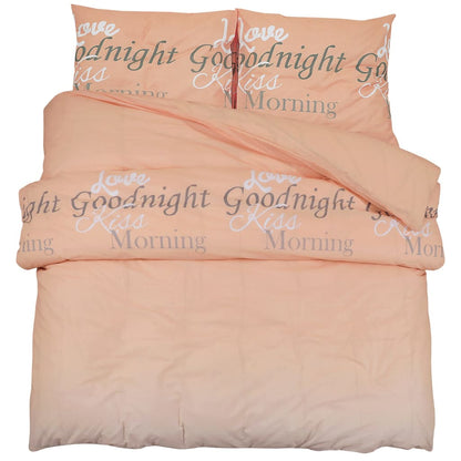 Dekbedovertrekset 155x220 cm katoen roze