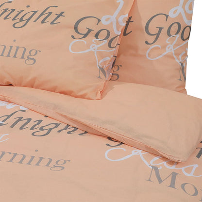 Dekbedovertrekset 155x220 cm katoen roze