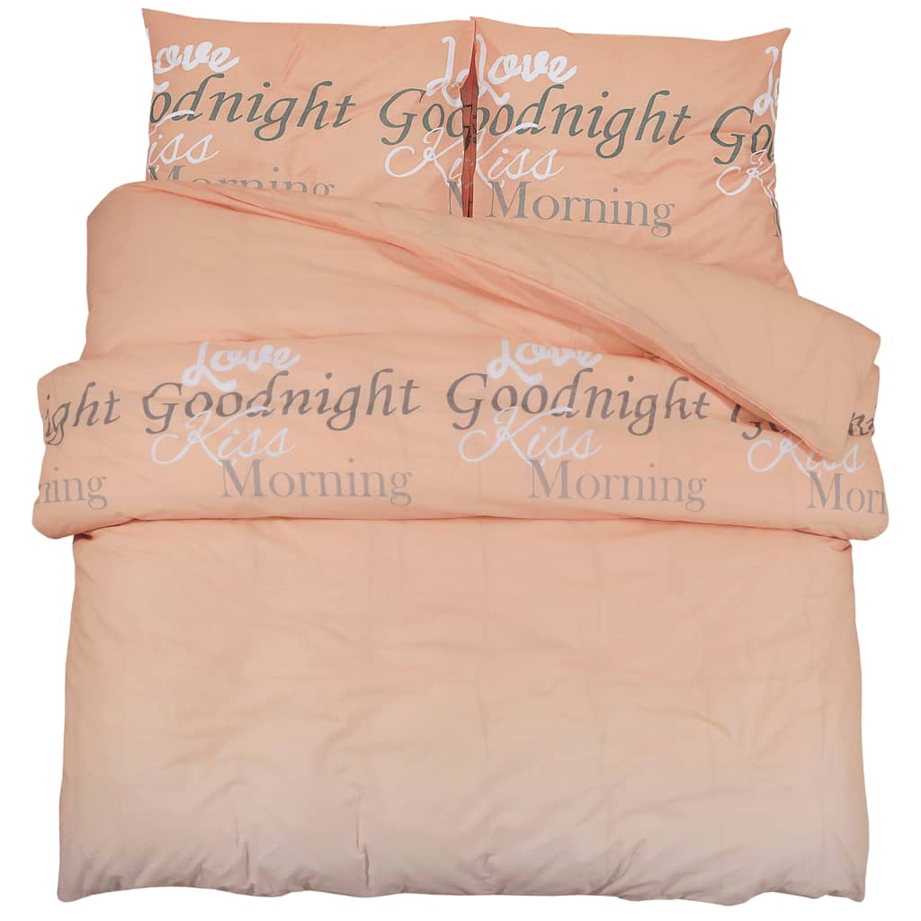 Dekbedovertrekset 225x220 cm katoen roze