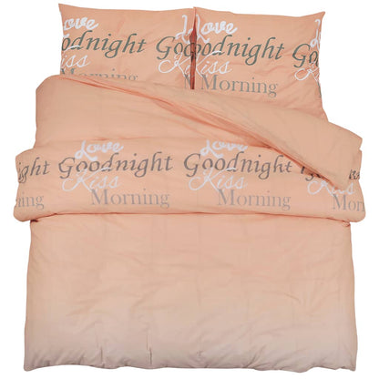 Dekbedovertrekset 225x220 cm katoen roze