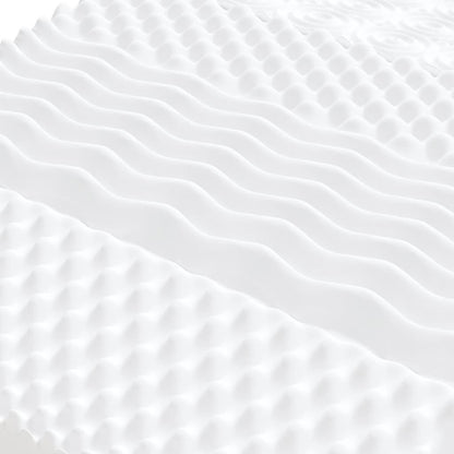 Schuimmatras 7 zones hardheid 20 ILD 100x200 cm wit