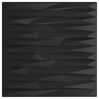 Wandpanelen Steen 3 M² 50X50 Cm Xps Zwart 12 Zwart steen