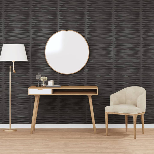 Wandpanelen Steen 3 M² 50X50 Cm Xps Zwart 12 Zwart steen
