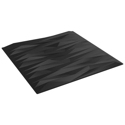 Wandpanelen Steen 6 M² 50X50 Cm Xps Zwart 24 Zwart steen