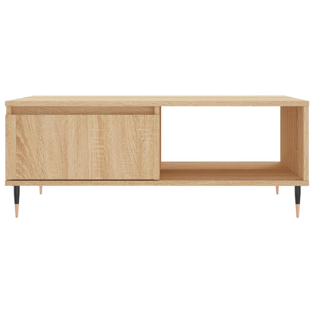 Salontafel 90x60x35 cm bewerkt hout sonoma eikenkleurig