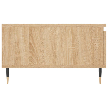Salontafel 90x60x35 cm bewerkt hout sonoma eikenkleurig