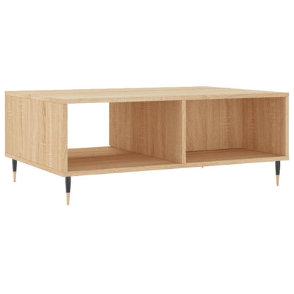 Salontafel 90x60x35 cm bewerkt hout sonoma eikenkleurig