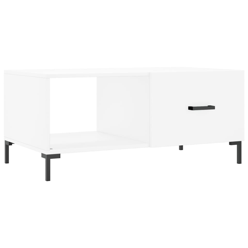 Salontafel 90x50x40 cm bewerkt hout wit