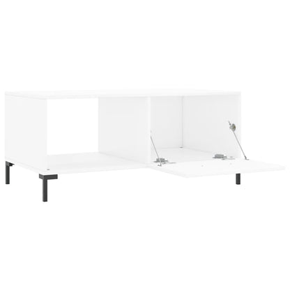 Salontafel 90x50x40 cm bewerkt hout wit