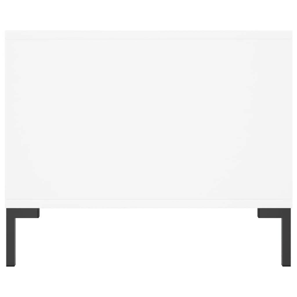 Salontafel 90x50x40 cm bewerkt hout wit