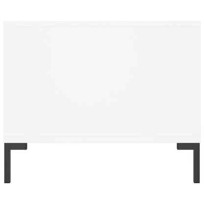 Salontafel 90x50x40 cm bewerkt hout wit