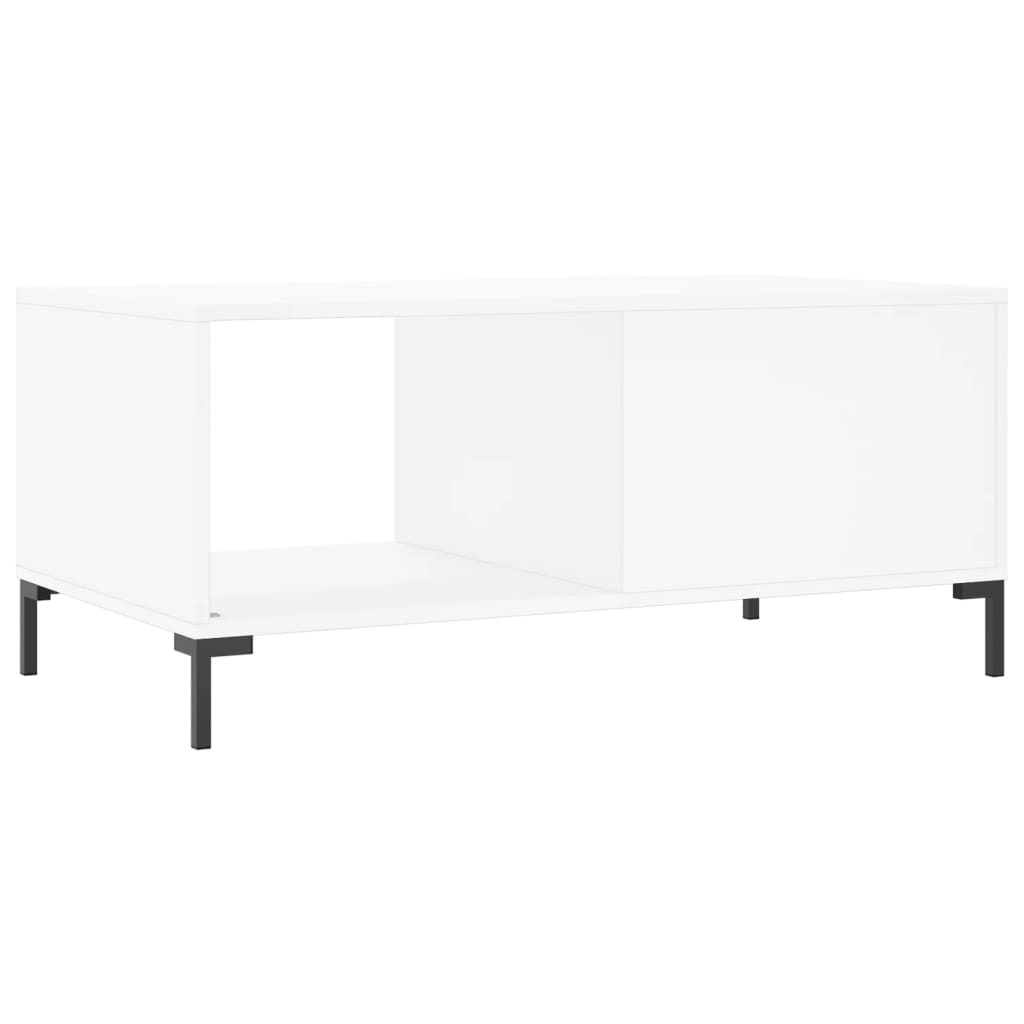 Salontafel 90x50x40 cm bewerkt hout wit