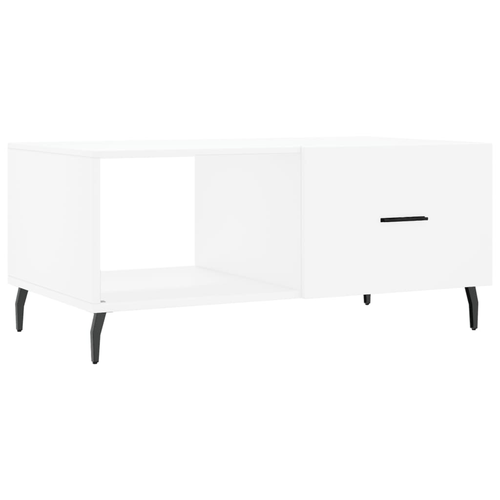 Salontafel 90x50x40 cm bewerkt hout wit
