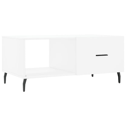 Salontafel 90x50x40 cm bewerkt hout wit