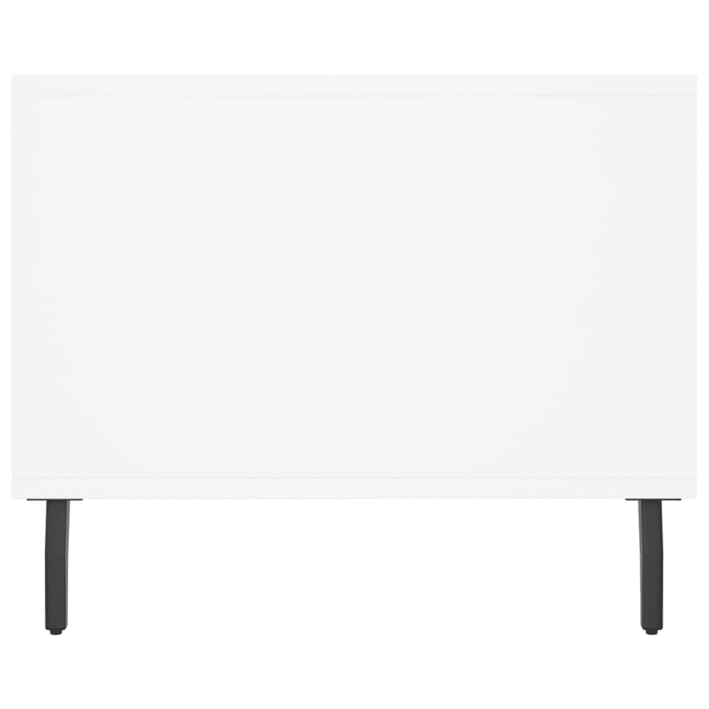 Salontafel 90x50x40 cm bewerkt hout wit