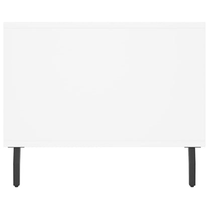 Salontafel 90x50x40 cm bewerkt hout wit