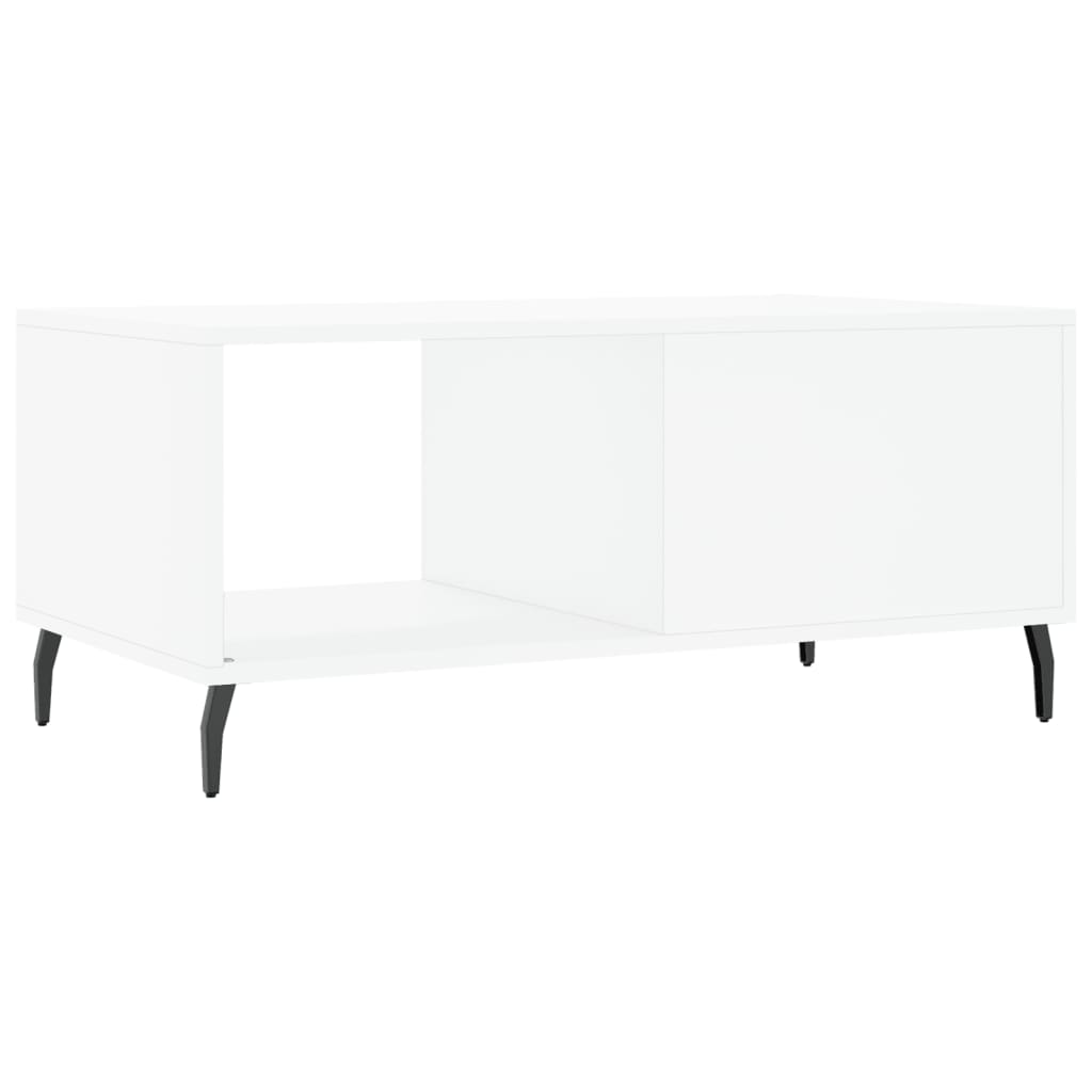 Salontafel 90x50x40 cm bewerkt hout wit